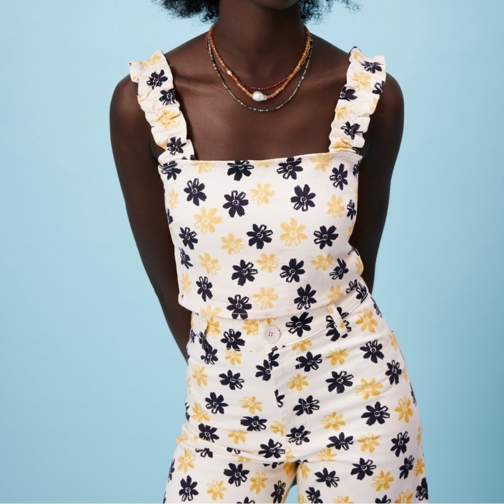 Zara Floral Crop Top